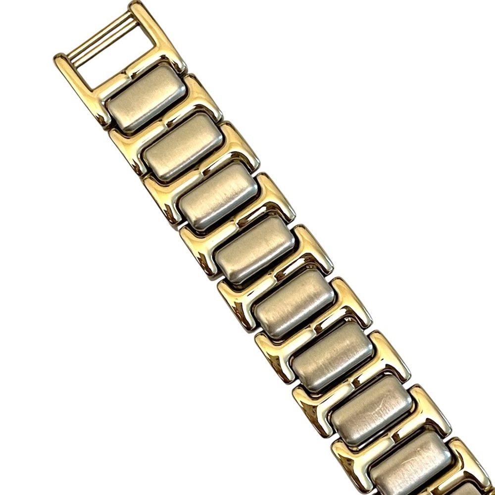 Yves Saint Laurent Two-Tone Gold and Silver Bracelet Watch - Picture 12 of 17